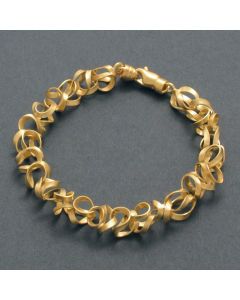 Armband Tagliatelle, goldplattiert