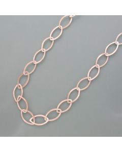 Kleine Navette-Kette, rosévergoldet