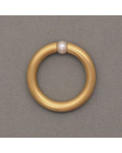 Spann-Ring vergoldet mit Perle