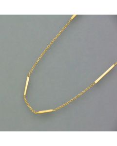 Zartes Goldkettchen mit Stäbchen