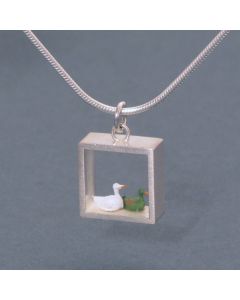 Silberanhänger Enten