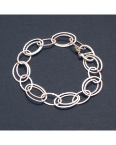 Silberarmband Ovale Ringe