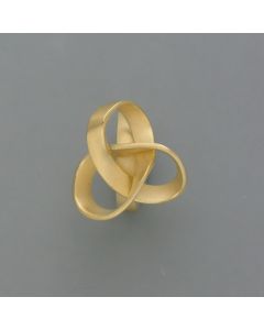 Tagliatelle Ring vergoldet
