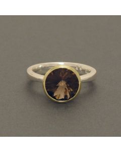 Ring Rauchquarz Kegel