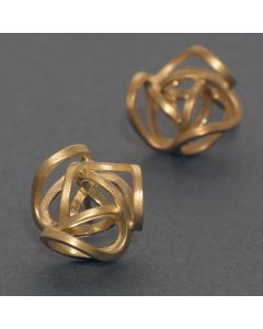 Ohrstecker Knoten, vergoldet