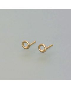 Zarte Goldohrstecker Kreis