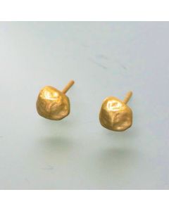 feine Ohrstecker Nugget aus 585er Gold