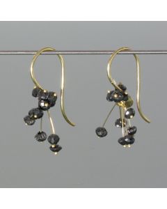 Feenohrhänger, schwarzer Diamant