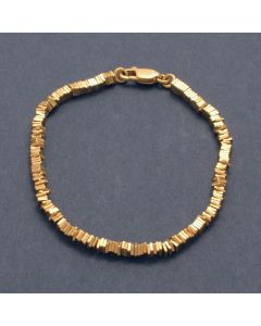 Armband Plättchen, goldplattiert