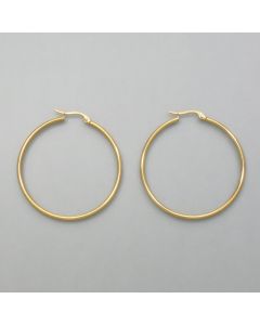 Große Creolen Gold-Look