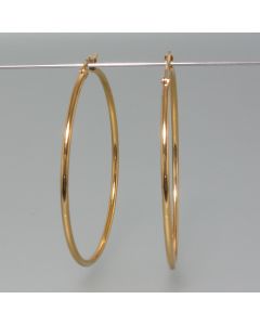 Extra-große Creolen im Gold-Look