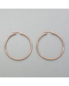 Große Creolen Rosé-Look