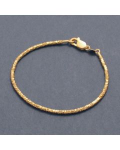Armband Zarte Plättchen, goldplattiert