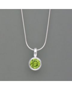 Peridot-Anhänger, Silber