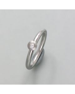 Ring Brillant in Edelstahl