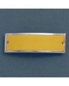 Haarspange senfgelbes Leder