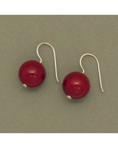 Ohrhänger Rote Muschelkernperlen