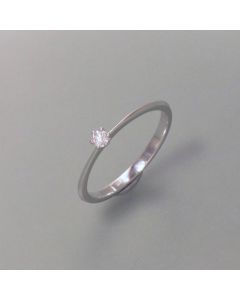 Ring Weissgold mit kleinem Brillant