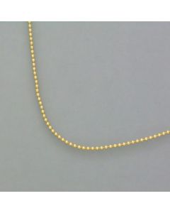 Kleine Kügelchenkette aus goldplattiertem Silber