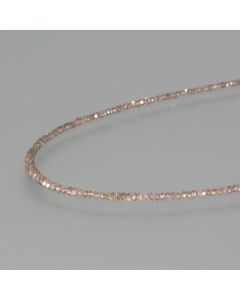 Sandfarbene Diamantkette