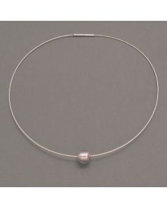 Kette mit Muranoglas-Kugel, rosa