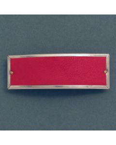 Haarspange rotes Leder (glatt)