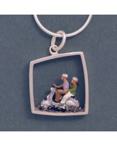 Silberanhänger Vespa-Pärchen