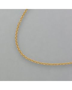 Ösenkette für kleine Anhänger aus 925er goldplattiertem Silber