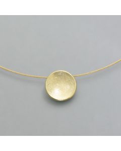 Anhänger kleine Silber-Schale, goldplattiert