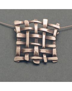 Silber-Anhänger Gitter, geschwärzt