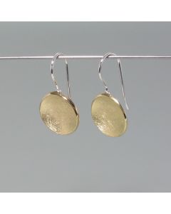 Ohrhänger kleine Silber-Schale, goldplattiert