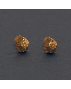 Ohrstecker Nugget, vergoldet