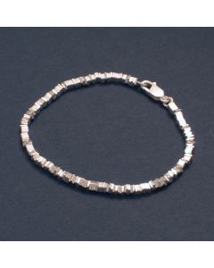 Silberarmband Plättchen