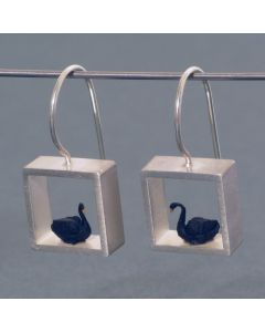 Ohrhänger Schwarzer Schwan