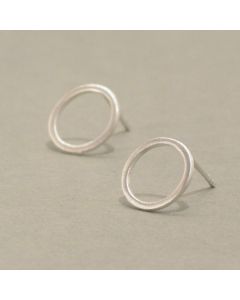 Ohrstecker Kreis aus Silber