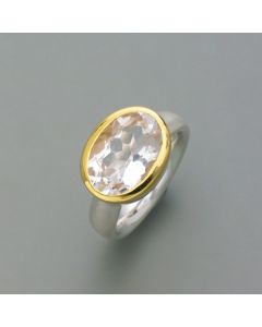 Ring Bergkristall, oval