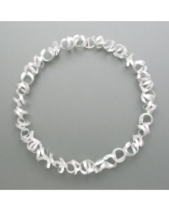Kette große Tagliatelle aus Silber
