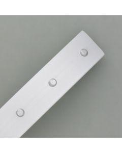Haarspange Aluminium mit Silber-Nieten