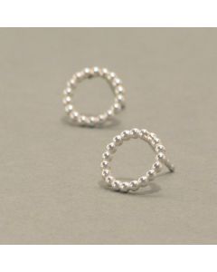 Ohrstecker zarte Kügelchen in Silber