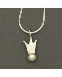 Anhänger Krone Silber mit Perle
