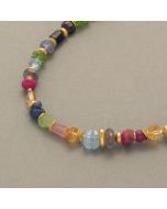 Bunte Edelstein-Kette/-Collier "Bunter Barock"