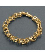Armband Tagliatelle, goldplattiert