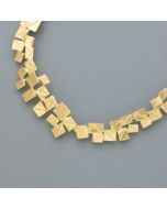 Collier "Vier Ecken", vergoldet