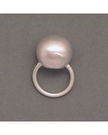 Ring Silberkugel, groß