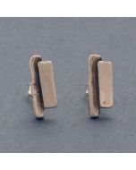 Kleine Ohrstecker Barbara, geschwärzt
