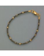 Elegantes Armband mit Pyriten