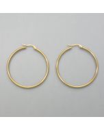 Große Creolen Gold-Look