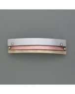 Haarspange aus drei Metallen, quer