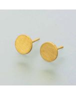 feine Ohrstecker Plättchen aus 585er Gold