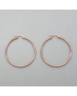 Große Creolen Rosé-Look